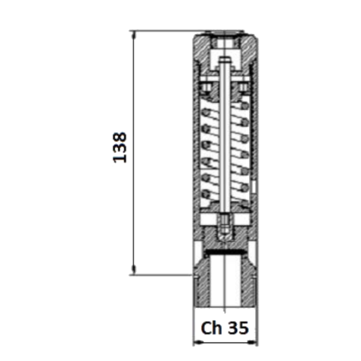 Soupape de sûreté 4bar 25mm 1"1/4