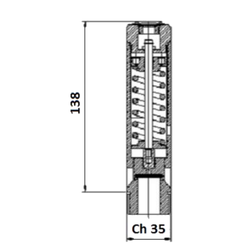 Soupape de sûreté 1bar 40mm 2"